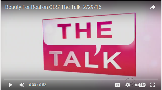 Beauty For Real on CBS' The Talk