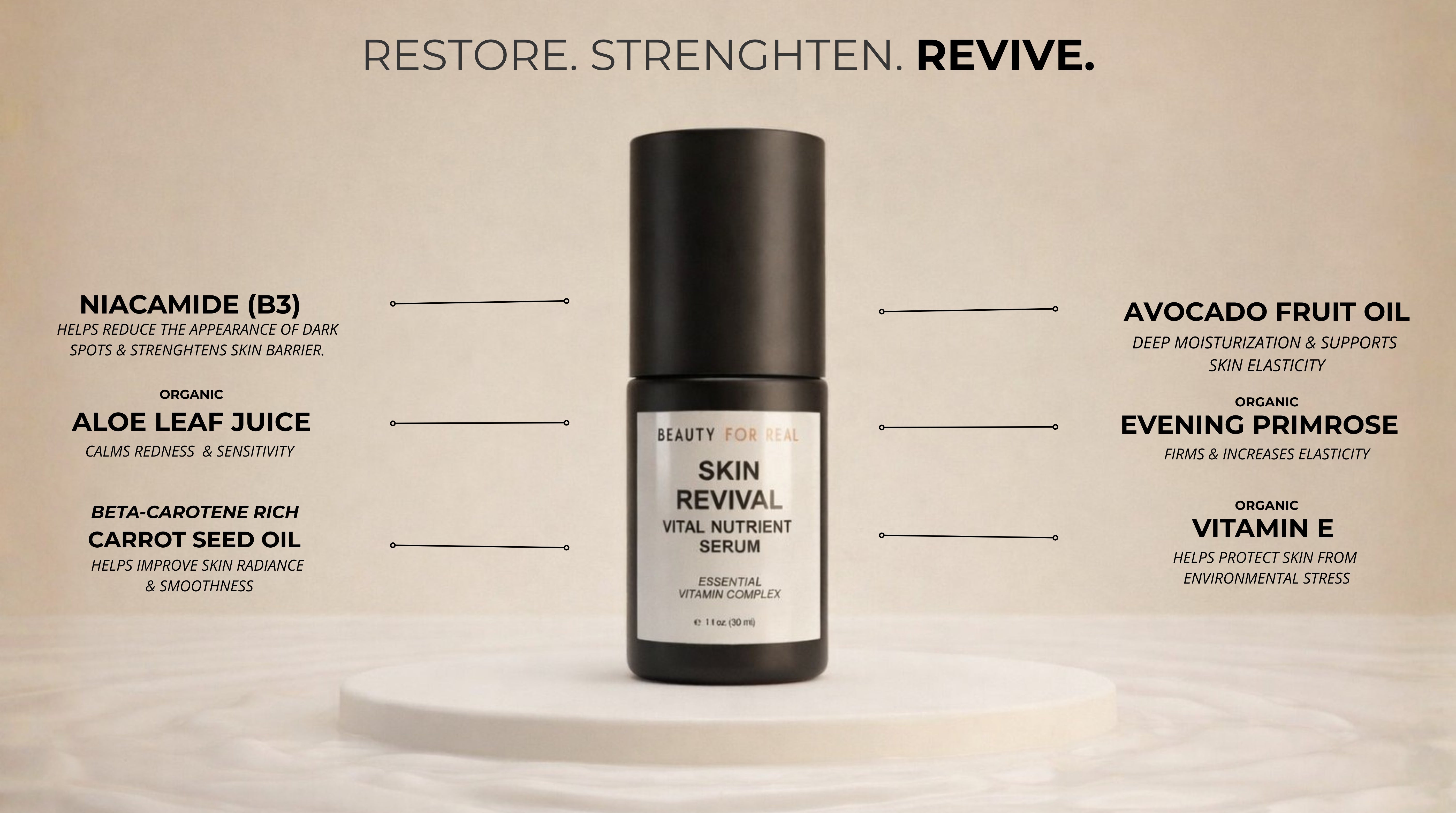 Skin Revival Vital Nutrient Serum – Beauty For Real