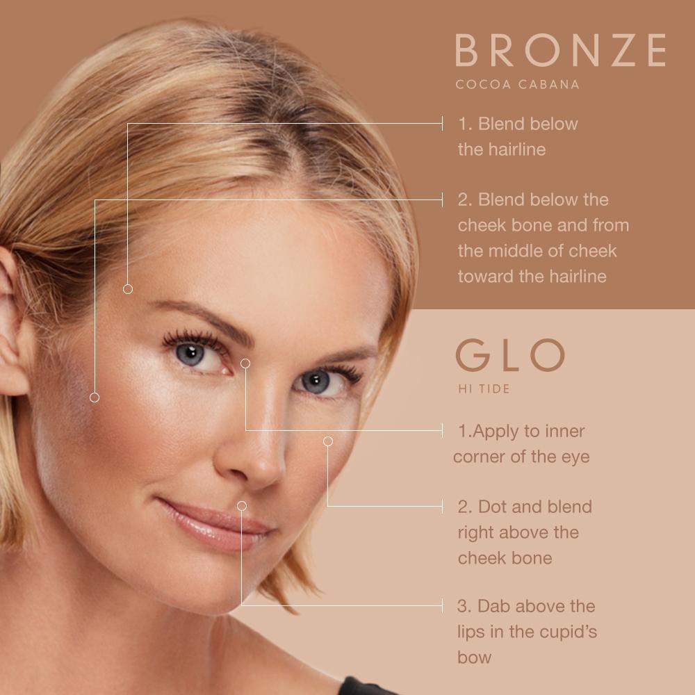 Bronzer and Highlighter Stick